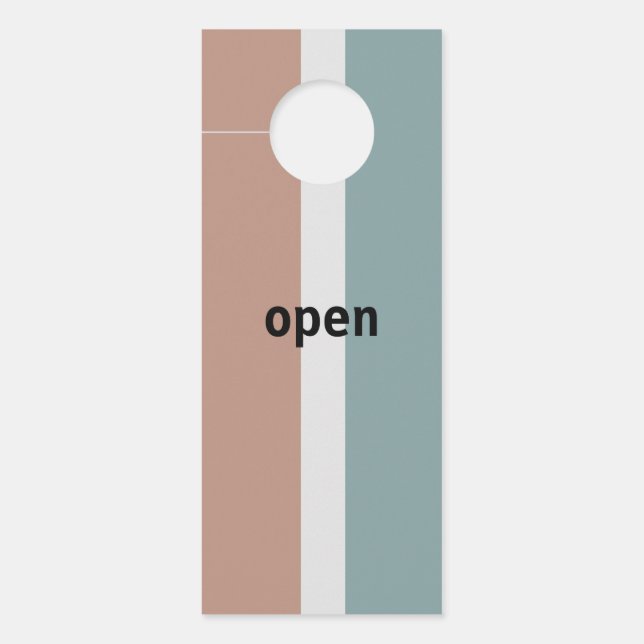 Gedempte kleuren strepen deurhanger (Voorkant)