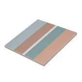 Gedempte kleuren strepen tegeltje (Zijkant)