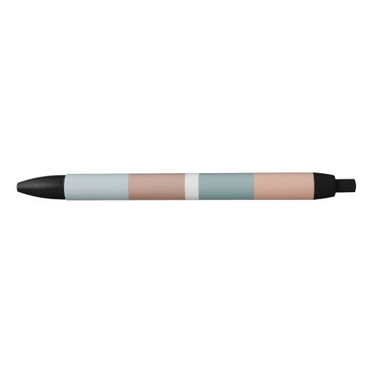 Gedempte kleuren strepen zwarte inkt pen (Voorkant)
