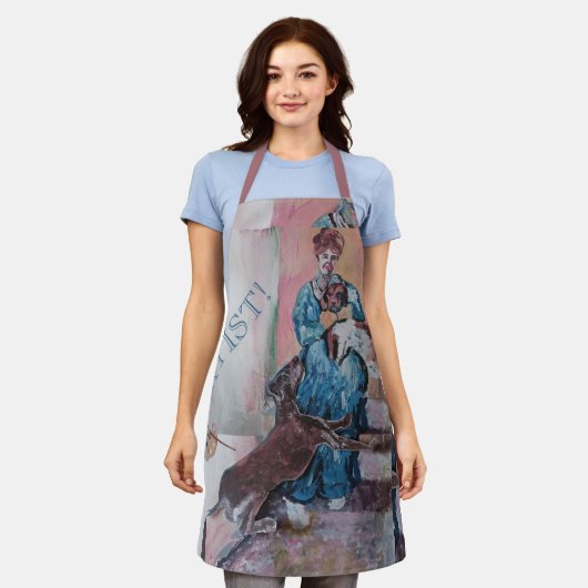 gedempte kleuren zeer zacht zoals Monet schilderen Schort (Gedragen)