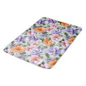 Gedempte kleurrijke bloemen Boho bloem Badmat (Gekanteld)