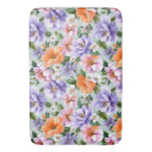 Gedempte kleurrijke bloemen Boho bloem Badmat (Voorkant Verticaal)