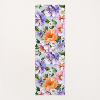 Gedempte Kleurrijke Bloemen Boho bloem Yogamat