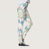 Gedempte kleurteffect naadloos patroon leggings (Rechts)
