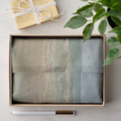 Gedempte  kunstwerk strand scène oude wereld tissuepapier (Geschenk)