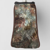 Gedempte lagen bruine kristallen golfheadcover (Draai 90)