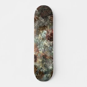 Gedempte lagen bruine kristallen persoonlijk skateboard