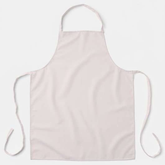 Gedempte lavendelblush effen kleur schort (Voorkant)