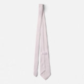 Gedempte lavendelblush effen kleur stropdas (Achterkant)
