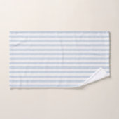 Gedempte Lichtblauwe Witte Kuststreep Scandinavisc Bad Handdoek (Handdoek)