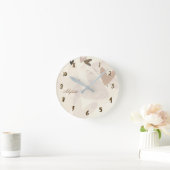Gedempte Mod Harten Whimsical Ronde Klok (Huis)