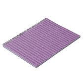 Gedempte Moerbeiglans Horizontale Strepen Stijl Notitieboek (Linkerzijde)