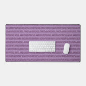 Gedempte Moerbeiglitter Stijl Horizontale Strepen Bureaumat (Keyboard & Muis)