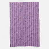 Gedempte Moerbeiglitter Stijl Horizontale Strepen Theedoek (Verticaal)