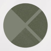 Gedempte Mos Kruis Patroon Stickers - Labels (Design 2)