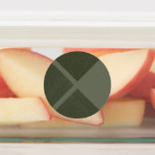 Gedempte Mos Kruis Patroon Stickers - Labels (Aangebracht)