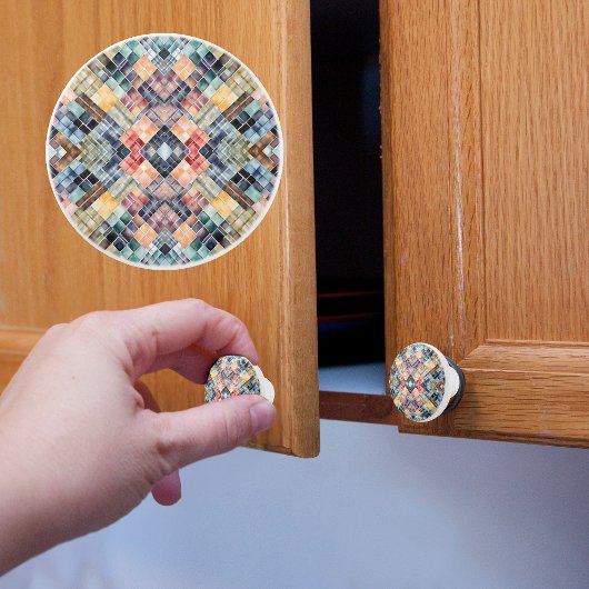 Gedempte Mozaïek Keramische Knop