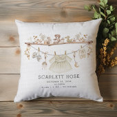 Gedempte Neutrale Boho Baby Meisje Kraamkamer Gebo Kussen