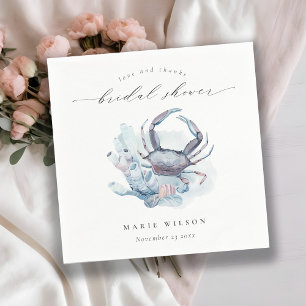 Gedempte Onderwater Krab Koraal Zee Bruidsmeisjesf Servet