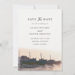 Gedempte Parelmoer Eerste Licht Egeïsche Kust Brui Save The Date