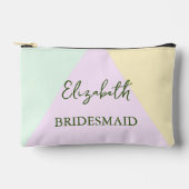 Gedempte Pastel Geometrische Bruiloft Etui (Voorkant)