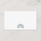 Gedempte Pastel Regenboog Display Douche Informatiekaartje (Achterkant)
