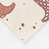 Gedempte Pastels Kerstvakantie Westerne Laarzen Sc Fleece Deken (Hoek)