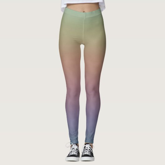 Gedempte Pastelveld Leggings (Voorkant)