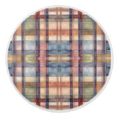 Gedempte Plaid Keramische Knop (Voorkant)