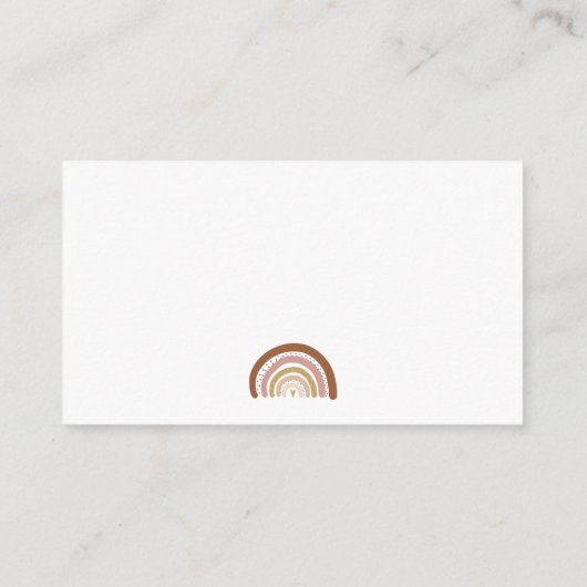 Gedempte regenboog display douche Geen inpakpapier Informatiekaartje (Achterkant)