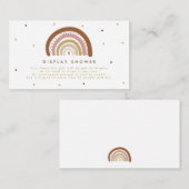 Gedempte regenboog display douche Geen inpakpapier Informatiekaartje (Voorkant / Achterkant)