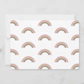 Gedempte regenboogvaars Baby 1ste verjaardag Kaart (Achterkant)