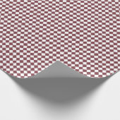 Gedempte rode diamantpatroon inpakpapier (Hoek)