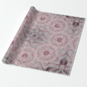 Gedempte Roos Broche Cadeaupapier (Uitgerold)