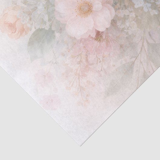 Gedempte Roos Tissuepapier (Detail)