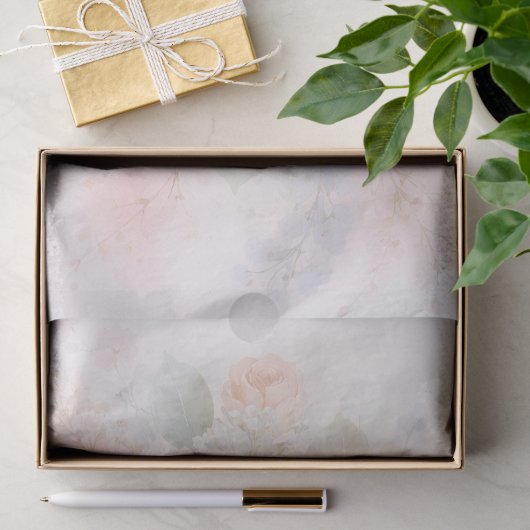 Gedempte Roos Tissuepapier (Geschenk)