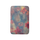 Gedempte roze bloemen badmat (Voorkant Verticaal)