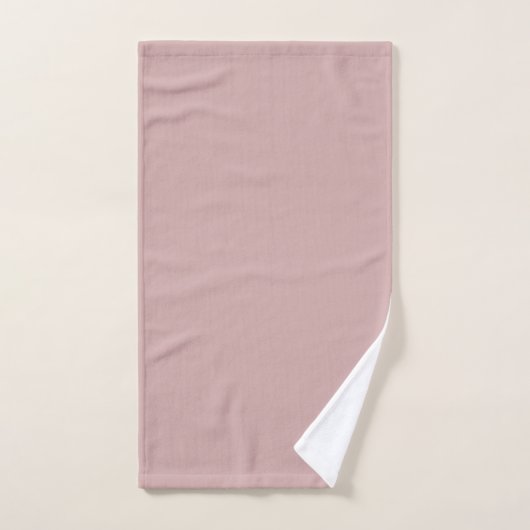 gedempte roze vaste stof bad handdoek (Handdoek)