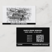 *~* Gedempte Sneeuw Verwijdering Ploeg PatrioticTr Visitekaartje (Voorkant / Achterkant)