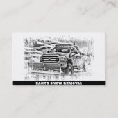 *~* Gedempte Sneeuw Verwijdering Ploeg PatrioticTr Visitekaartje (Voorkant)