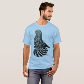 gedempte spattuimelduif t-shirt (Voorkant volledig)