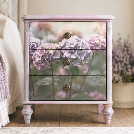 Gedempte Stof Lavendel Pompom Hortensia Decoupage Tissuepapier
