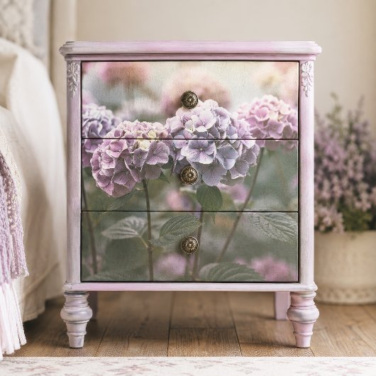 Gedempte Stof Lavendel Pompom Hortensia Decoupage Tissuepapier
