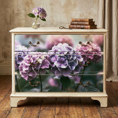 Gedempte Stof Lavendel Pompom Hortensia Decoupage Tissuepapier