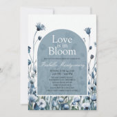 Gedempte Stofblauwe Palet Love in Bloom Kaart (Voorkant)