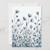 Gedempte Stofblauwe Palet Love in Bloom Kaart (Achterkant)