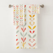 Gedempte strepen van de Herfst Bad Handdoek (Insitu)