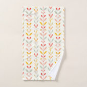 Gedempte strepen van de Herfst Bad Handdoek (Handdoek)