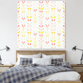 Gedempte strepen van de Herfst Canvas Afdruk (Insitu (Slaapkamer))