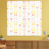 Gedempte strepen van de Herfst Canvas Afdruk (Insitu (Woonkamer))